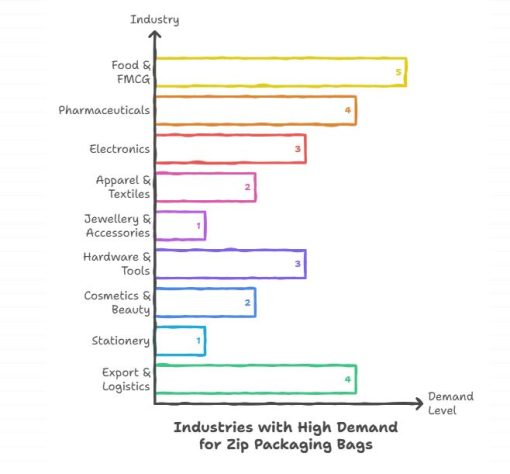 Industries Using Ziplock bag 